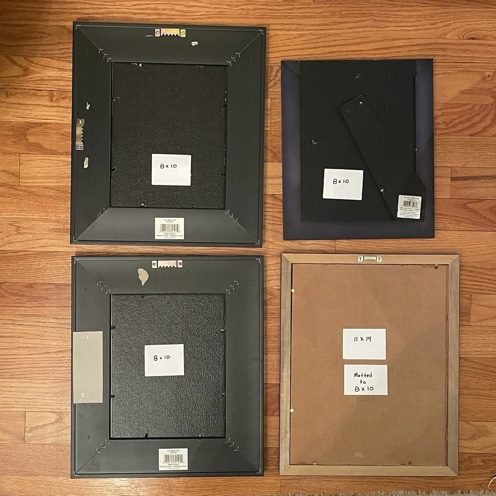 Assorted Black Picture Frames 11x14 8x10 Gallery Wall‎